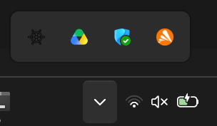 Ícone do browserMate Runtime na área de ícones ocultos da bandeja do Windows
